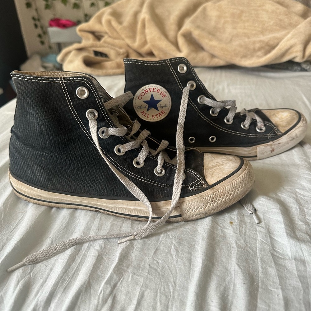 black high top converse